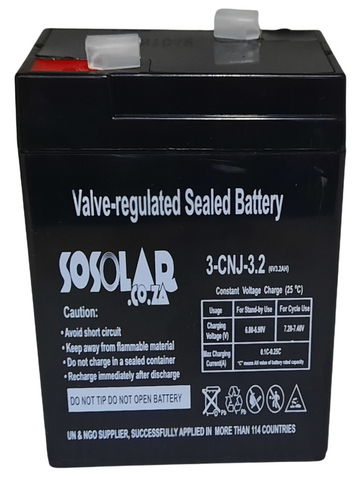 Sosolar 3.2Ah 12 Gel Battery