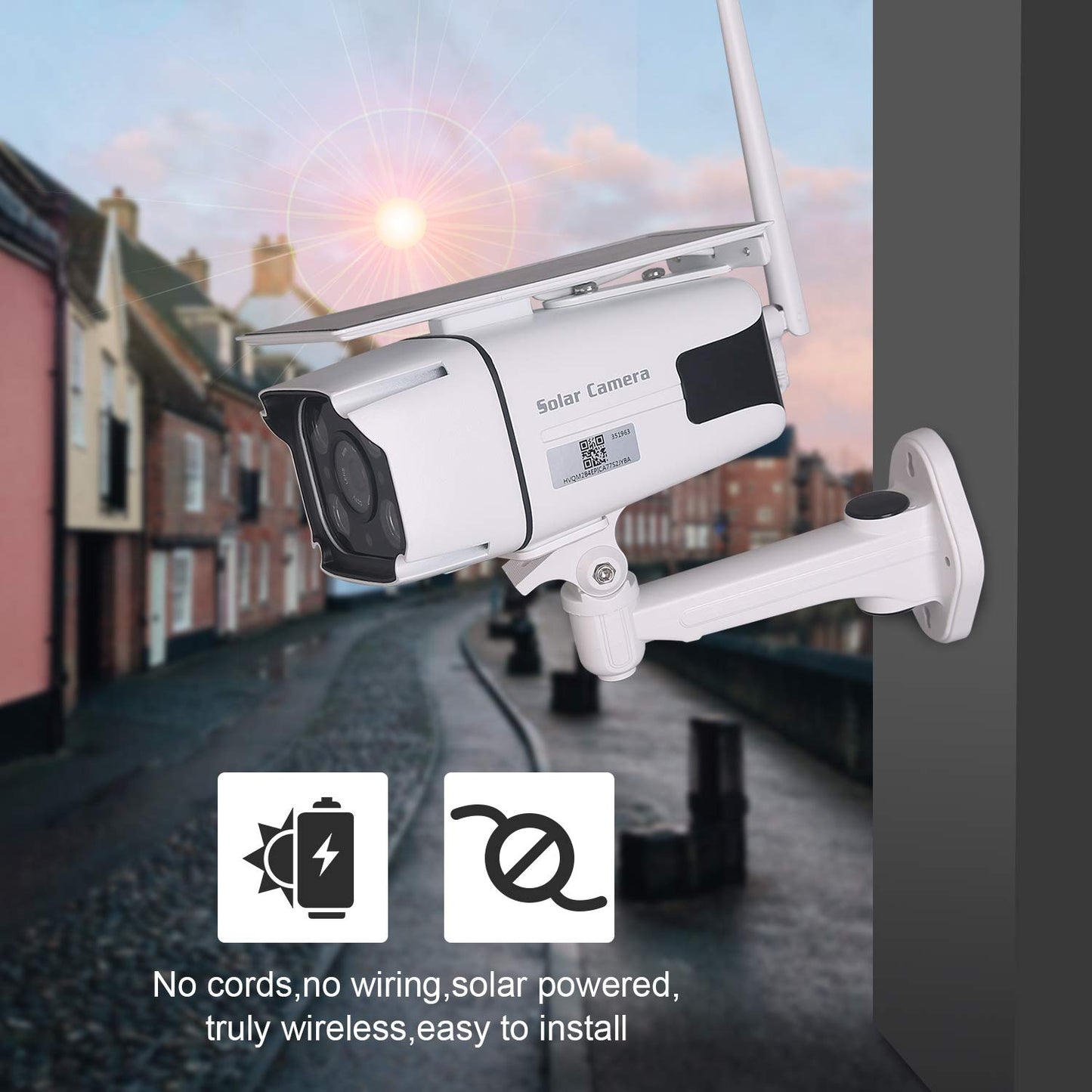 YN88 2MP Wifi Solar Camera 1080p