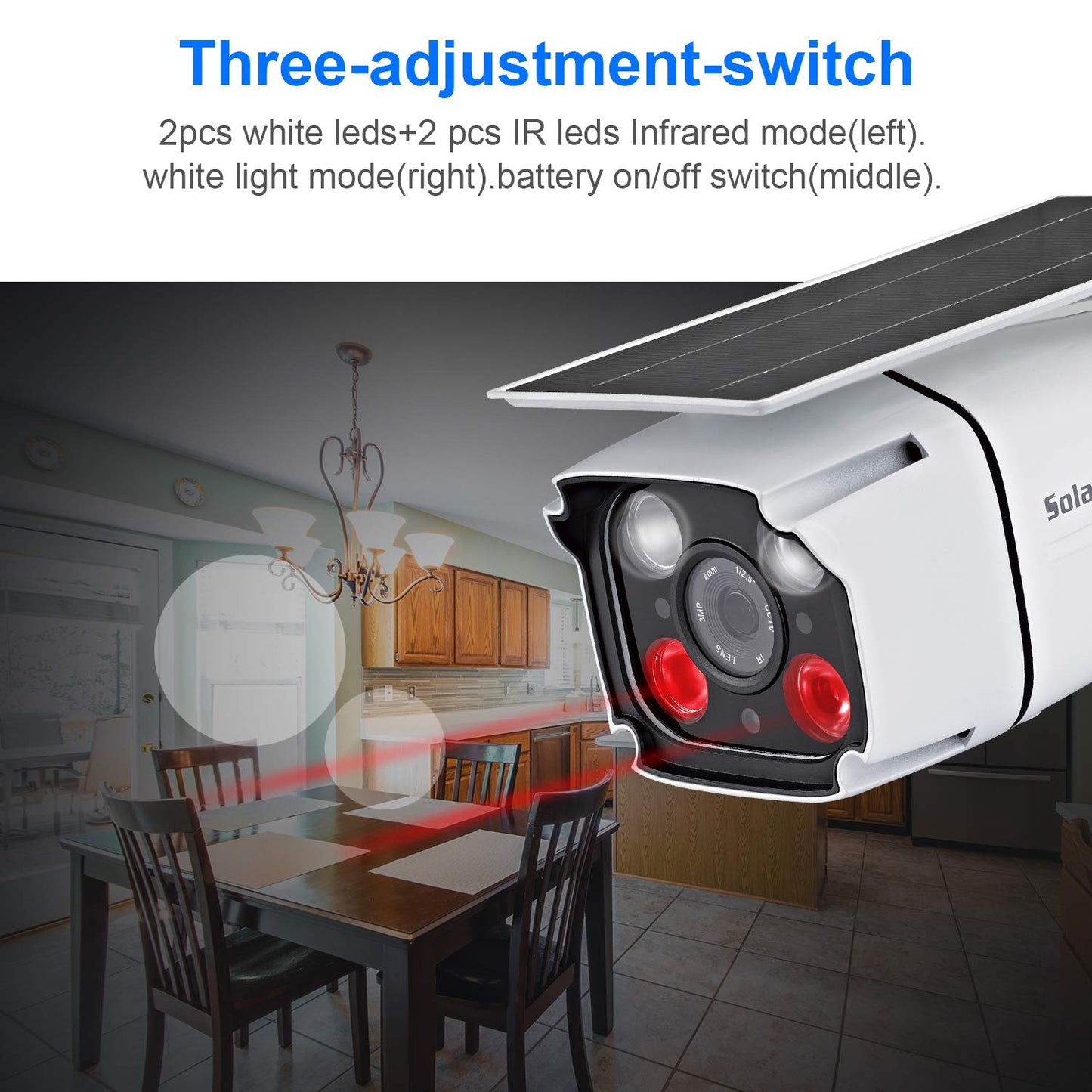 YN88 2MP Wifi Solar Camera 1080p