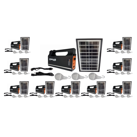 Solar Light and Cell Charging System Pack of 10