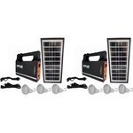 Solar Light and Cell Charging System Premium Pack of 2